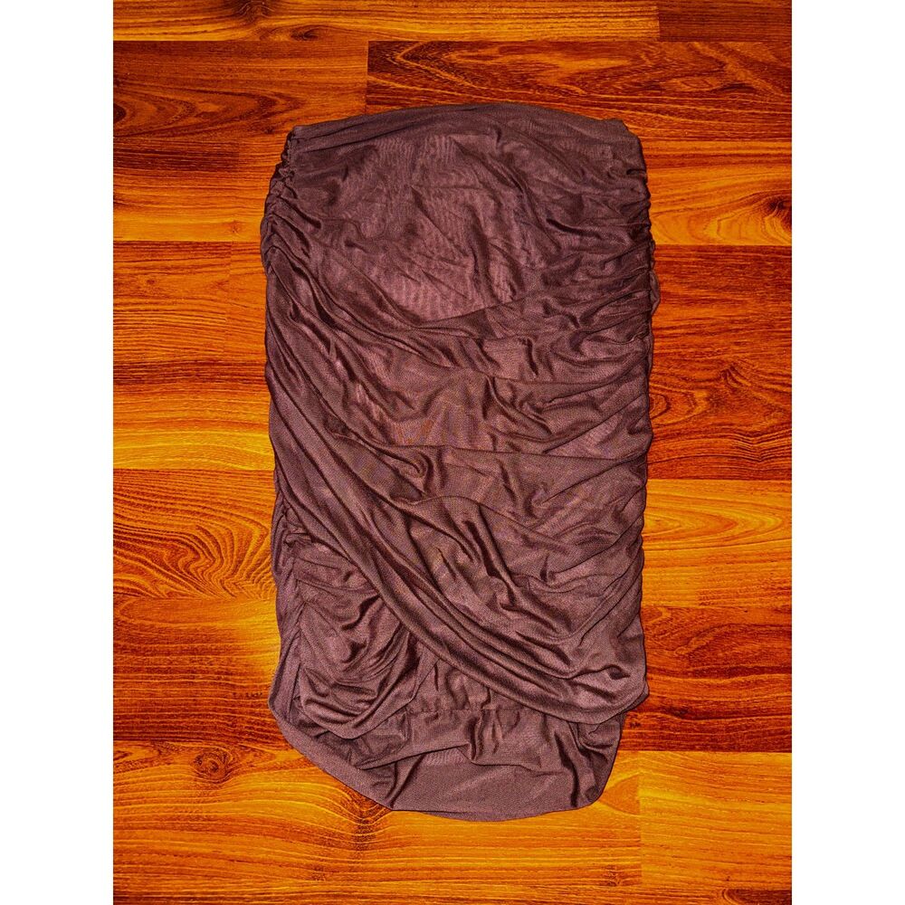 Ta3 Cross Mesh Skirty in Mocha